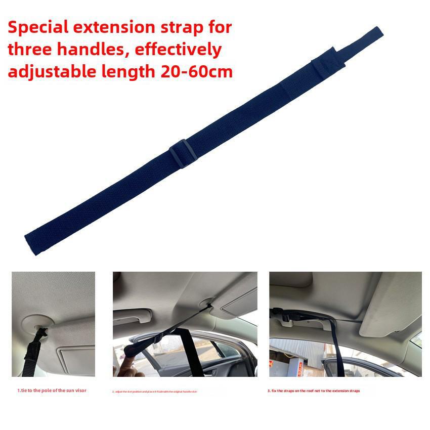Upgraded Car Roof Storage Net with Webbing for Trunk Pickup