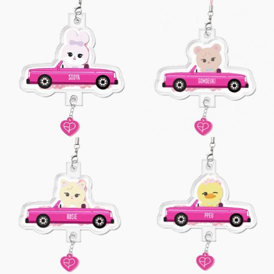 BLACKPINK Character Air Tube Keyring Official BP POPUP Collectible Keychain