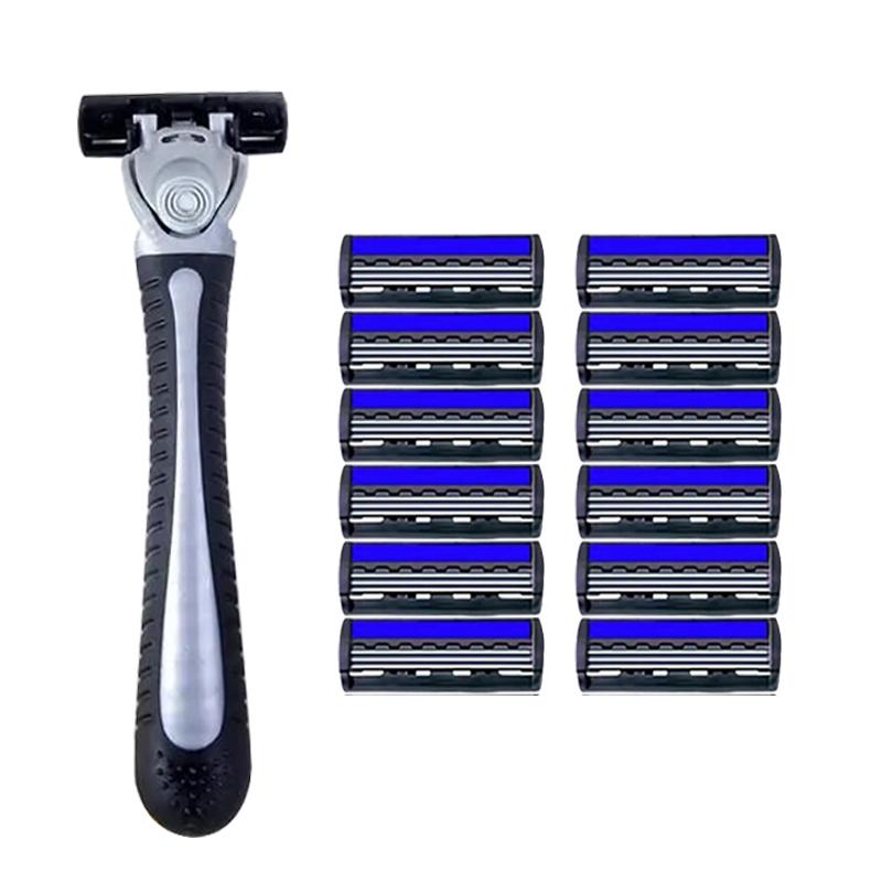 3-layer Shaver sackPremium Stainless Steel Safety Razor with Replaceable Blades - Smooth and Comfortable Shave