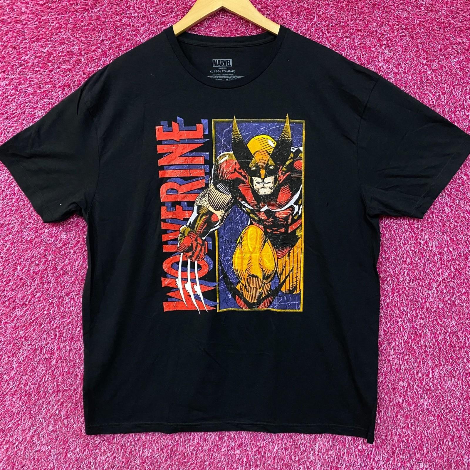 Marvel Comics Wolverine X-Men 100% Cotton T-shirt Mens Tees Top S