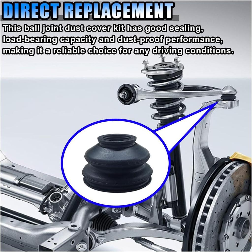 14PCS Automotive Tie Rod End Boots, Ball Joint Rubber Tie Rod Boot, Car Suspension Steering Accessories, Universal Turn To Rod Dust Cover Replacement