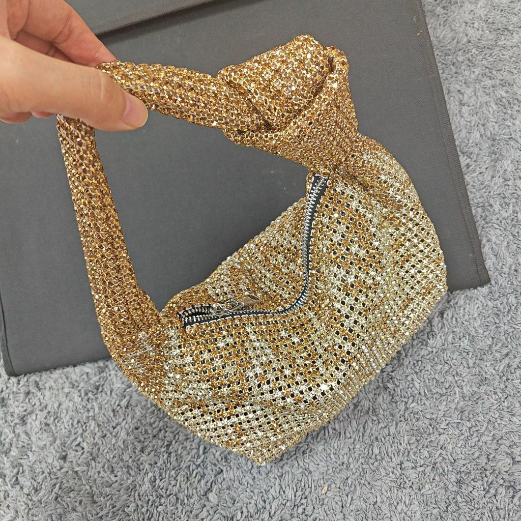 Super A Rhinestone Bag Full Diamond Bag Women's Personalized Niche 2026 New Bright Diamond Dinner Handbag High Sense