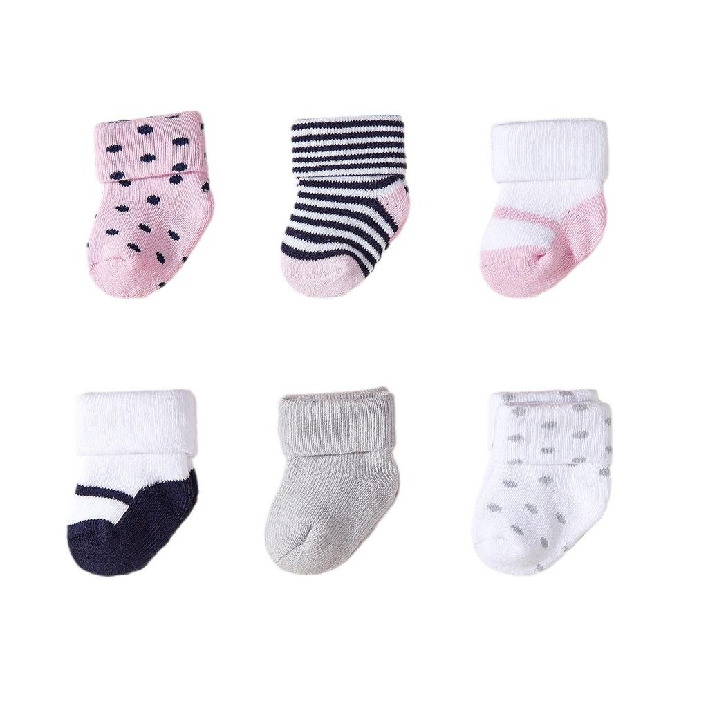 6 Pairs/lot Kids Thicken Cotton Terry Socks Baby Boys  Socks Girls Soft Warm Newborn Indoor Sokken Autumn Winter