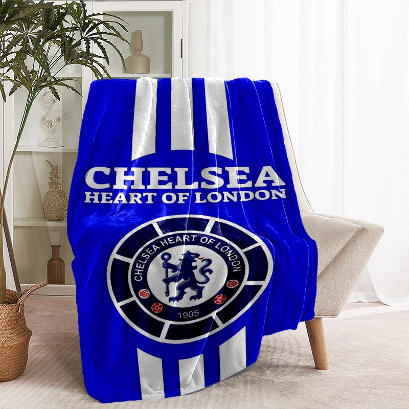 Chelsea F.C Print Blanket - Soft & Comfortable, for Bedroom, Travel, Sofa, Home Decoration - Birthday Christmas Gift for Friend