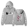 Attack on Titan Levi Ackerman Hoodie, Wings of Freedom Cherry Blossom Printed Pullover Hooded Sweatshirt Casual Long Sleeve Hoodie