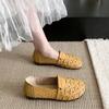 Summer New Soft-soled Casual Flat-soled Breathable Hollow Doudou Shoes Wear-resistant Women's Shoes Versatile Shoes