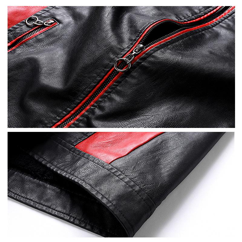 Hot men's clothing European size vauxha motorcycle leather jacket racing suit men's PU leather jacket jacket