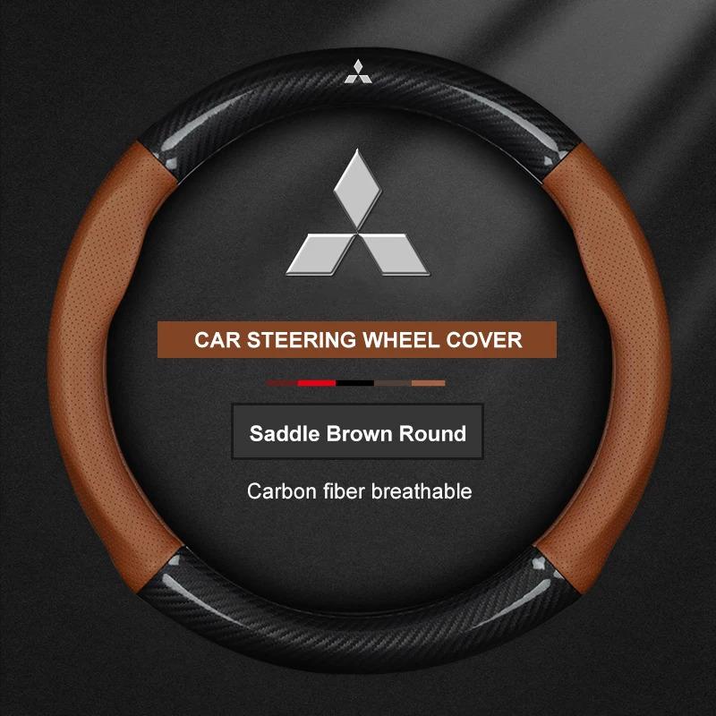 Rvcr3 For Mitsubishi Outlander Pajero Asx Colt Lancer EX Evolution X L200 Triton RALLIART Delica Eclipse Car Steering Wheel Cover