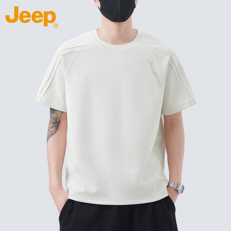 JEEP Men s Embroidered Heavyweight Short Sleeve T-Shirt 3XL