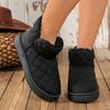 Autumn and Winter Fleece-Lined Thickened Snow Boots for Women New Warm Women's Shoes Thick-Soled Short Boots Cotton Shoes