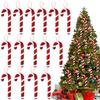 1-5Pcs Red White Candy Cane Hanging Pendant Xmas Tree DIY Ornaments Merry Christmas Home Decoration New Year Holiday Supplies