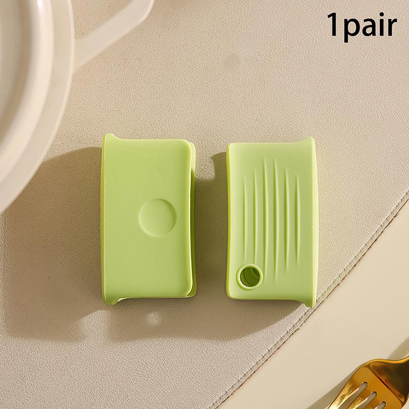 2 шт. Силиконовая термостойкая ручка для кастрюли, ручка-захват, противоскользящий, термостойкий зажим-держатель для сковороды, чугунной сковороды