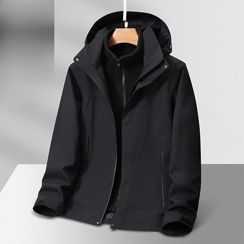 Jacket Three-in-one Polar Fleece Lining Couple Style Outdoor Hooded Jacket