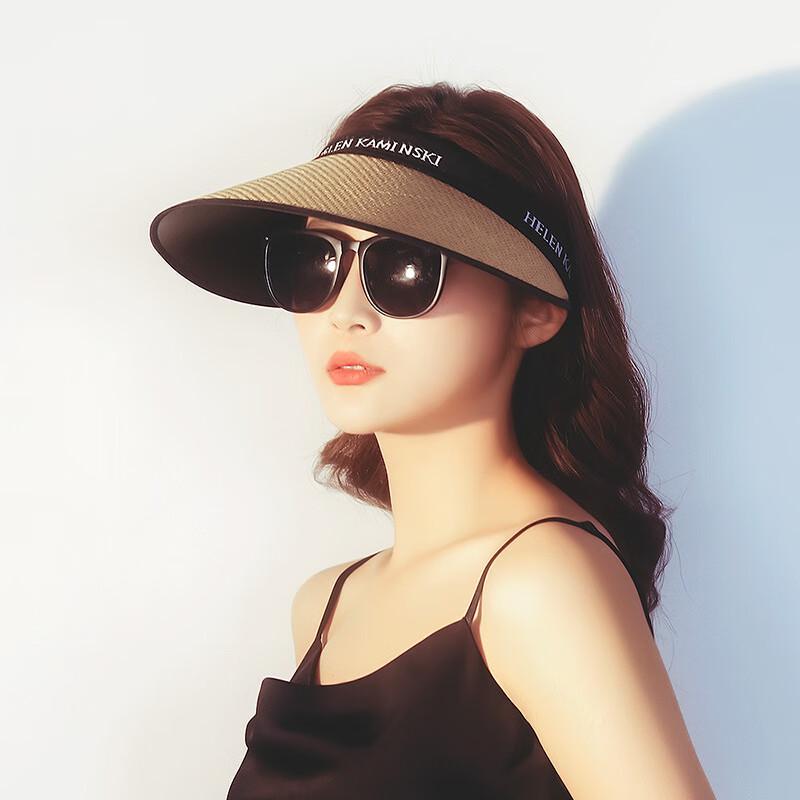 Женская летняя соломенная шляпа-козырек с широкими полями Zhenyueqi Adjustable