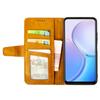 IDEWEI For Xiaomi 15 Case Leather Wallet Phone Cover Stand Calf Texture