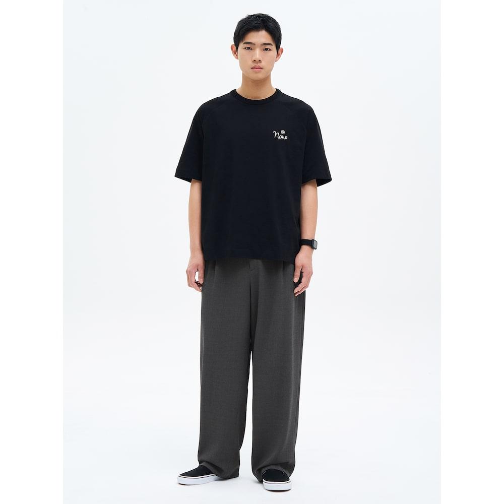 8SECONDS Crepe Wide Elastic Pants Gray