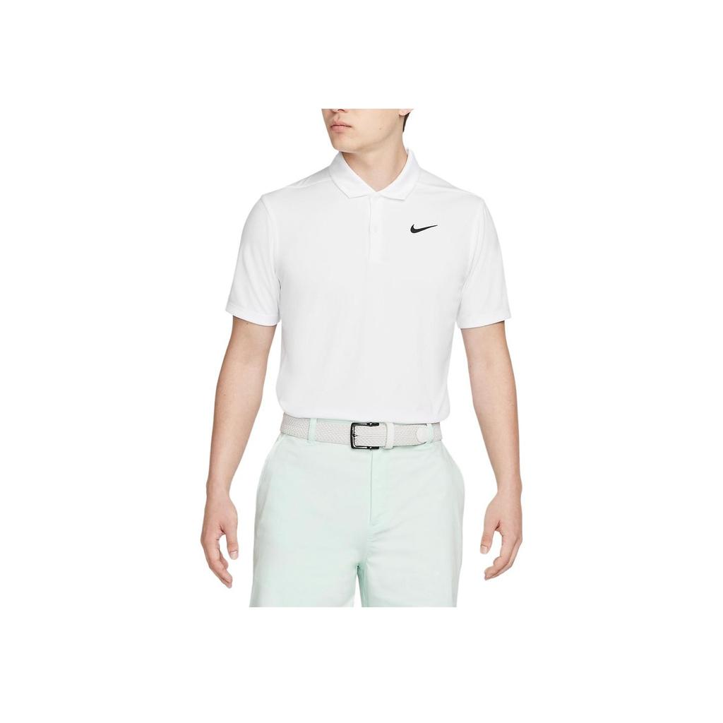 Nike Logo Quick-Dry Comfortable Casual Sports Polo Shirt Unisex tops White CU9793-100