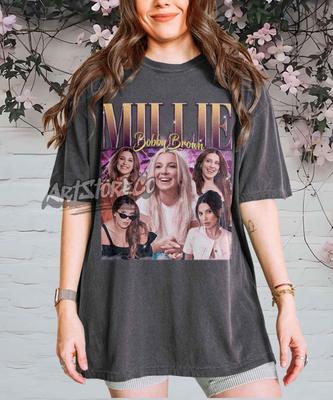 Millie Bobby Brown Retro Collage T-Shirt, Vintage Inspired Graphic Tee