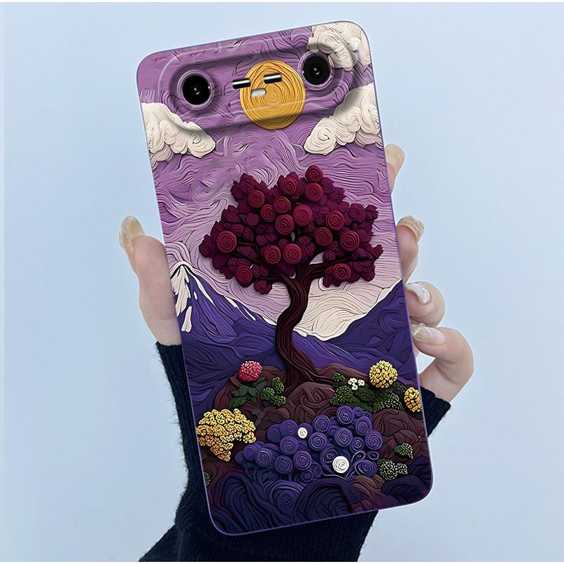 For Tecno Pova Slim 5G / Spark Slim 4G Case KM9 KM7k Fashion Simplicity Oil Painting Silicone Soft Casing Shockproof Back Cover