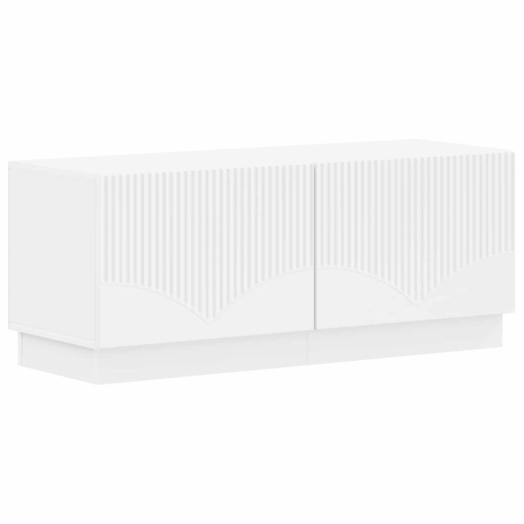 TV Cabinet White Engineered Wood