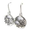 Altesse [K6023] - Silver 'Calypso' Steel Earrings (flower)