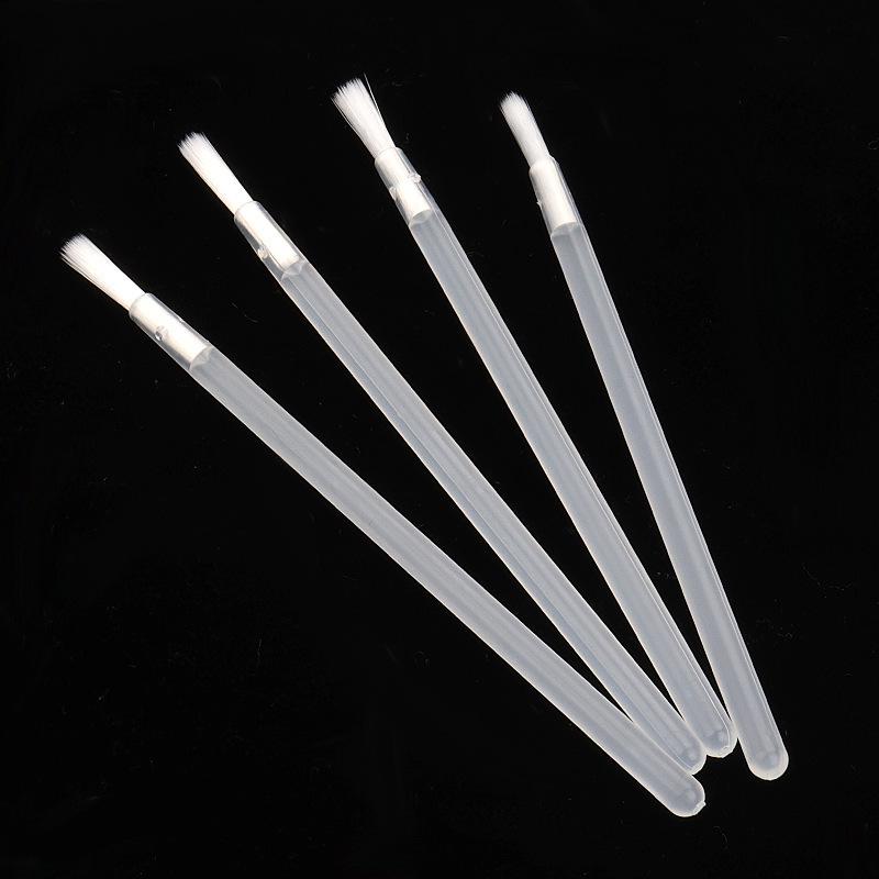 50-Pack Disposable Nylon Bristle Lip Brushes: Portable, Multifunctional Makeup Tools