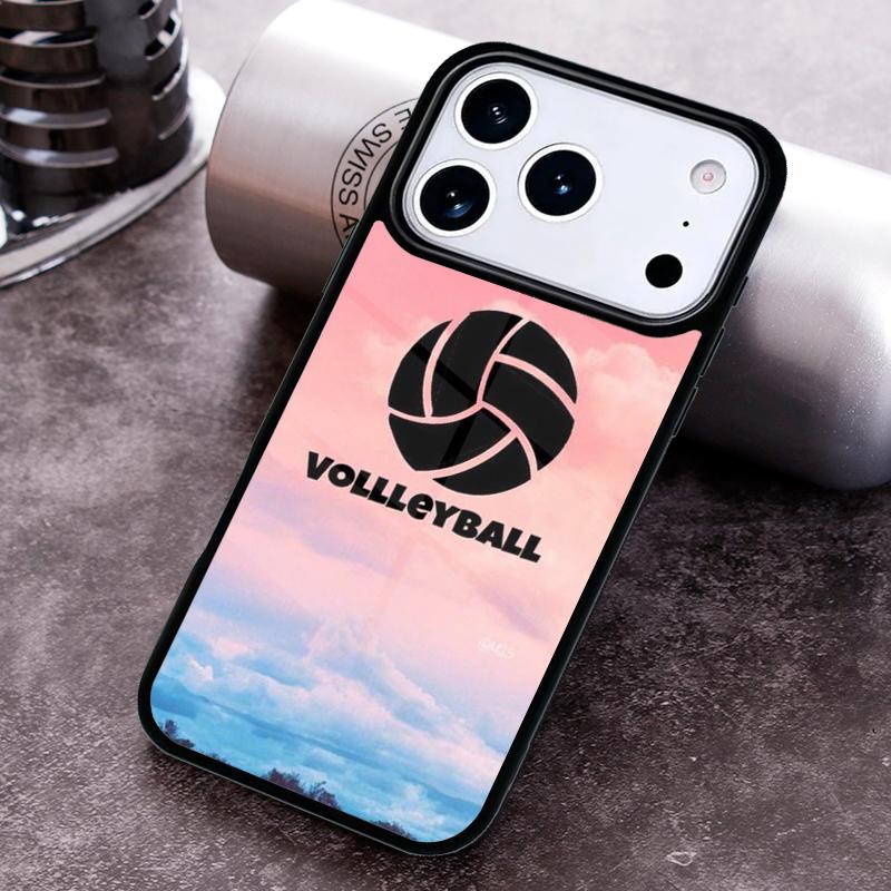 Volleyball Painted Phone Case For iPhone 17,16e,15,14,13,12,11,Mini,Pro,MAX soft Silicone Cover