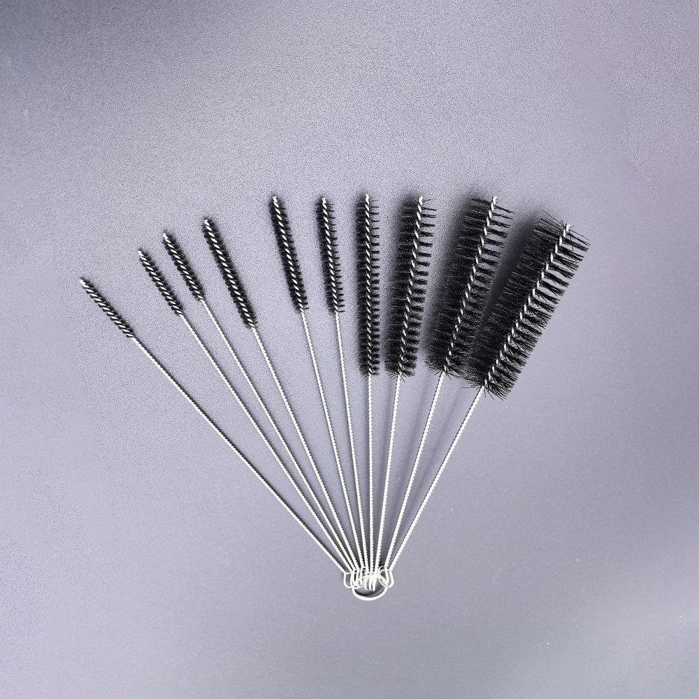 304 Stainless Steel Baby Bottle and Straw Cleaning Brush - Multi-Model Nylon Spiral Brush