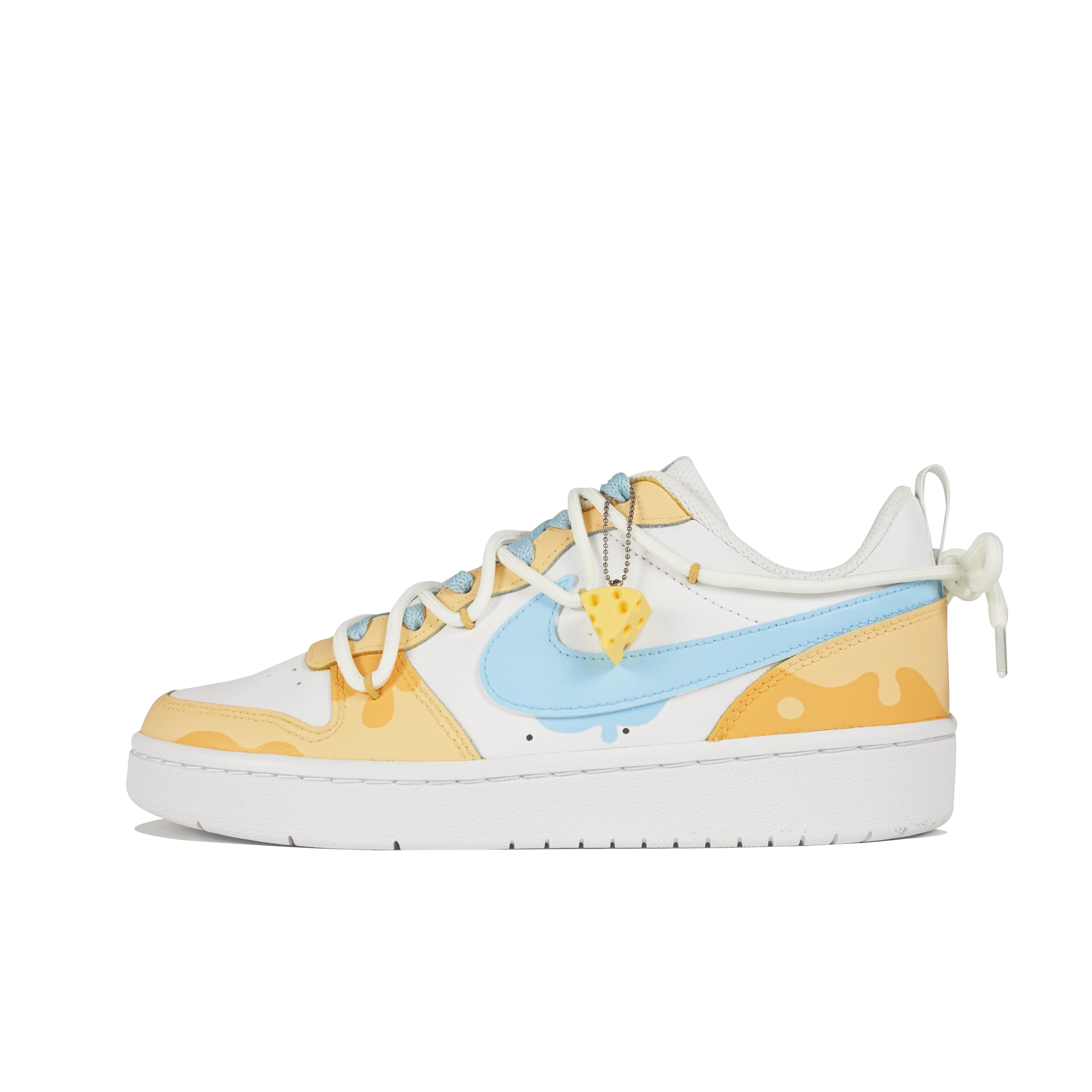 

Nike Court Borough Low Nine Systems Low top Skateboard Shoes GS White Blue DV5456-106(Team-) 36.5