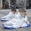 Herr vår 2024 Casual Vita Andningsbara Sneakers i Nät
