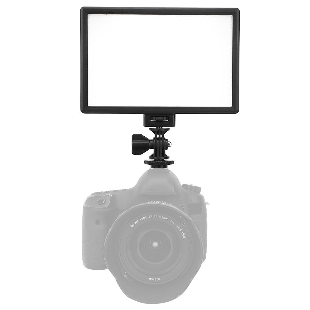 L116T Plastic High Color Rendering Index Ultrathin Lightweight SLR LED Photograph Fill Light for Indoor Outdoor Shooting