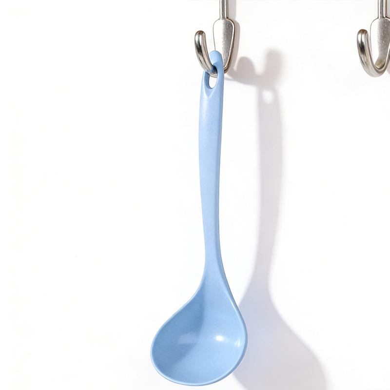 3pc Wheat Cellulose Wheat Straw Large Spoon Paddle Scoop Non-Stick Ladle Kitchen Accessories