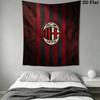 Ac Milan Crest Emblem Threepiece Set 1 Duvet Cover 2 Pillowcase Without Core Soft And Comfortable Christmas Birthday Gift