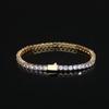 Cross-border Hip-hop Zircon Tennis Bracelet: Trendy Single Row Diamond Design for Men and Women