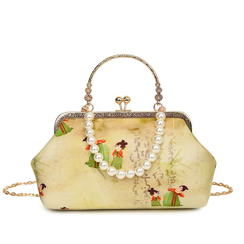 

Fashion retro national style embroidery clip women s handbag 24 new casual versatile shoulder messenger bag women