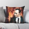Hannibal Lecter Mads Mikkelsen Square Pillowcase Polyester Linen Velvet Pattern Zip Decor Room Cushion Case