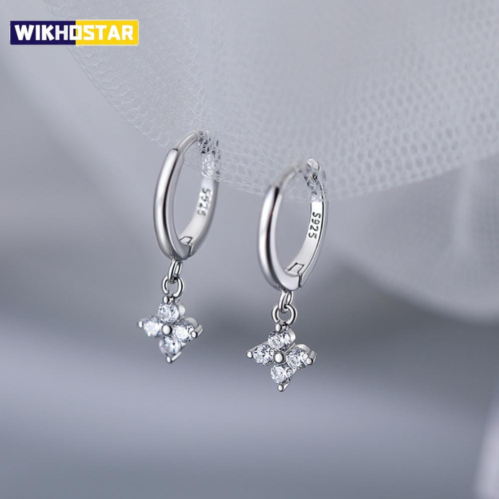 925 Sterling Silver leaf  Earrings For Women Trendy Earring Jewelry Prevent Allergy Party Accessories Gift