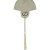 DEINET D LOGO FLAP BEANIE IN ASH KHAKI