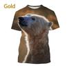 Full Print Animal Polar Bear Graphic T-Shirt For Men Summer Short Sleeve Oversized T Shirt Kids Tees Tops Clothes