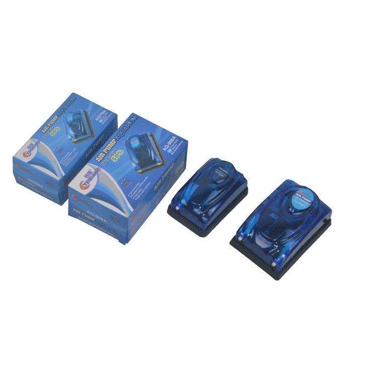 Kompakte, geräuschlose Sauerstoffpumpe mit zwei Öffnungen für Aquarien mit Schlauch und Diffusor