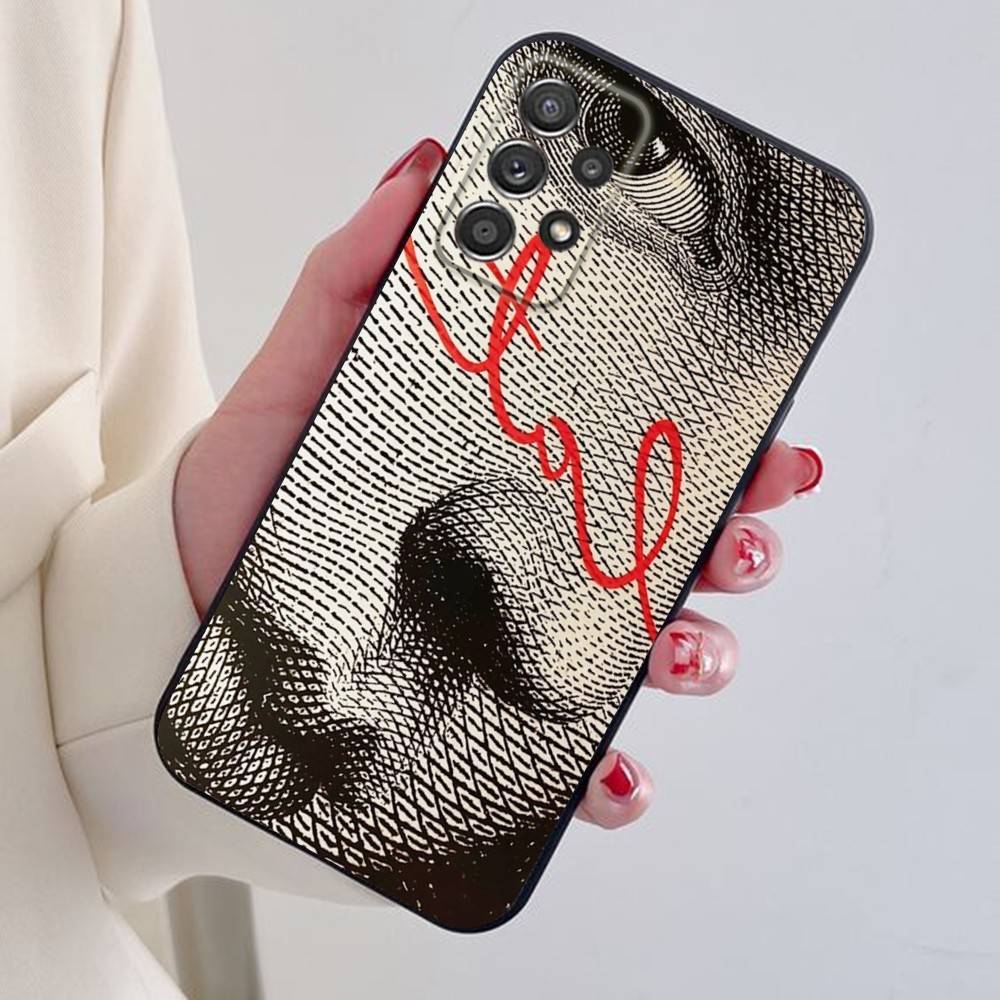 L-Leonardo da Art Vinci Phone Case For Samsung S24,21,22,23,30,Ultra,20,Plus,Note,10,9,Black soft silicone case