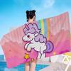 Cartoon Unicorn Animal Microfiber Beach Towel Absorbent Quick dry Soft Yoga Swimming Resort Mountain Climbing Towel