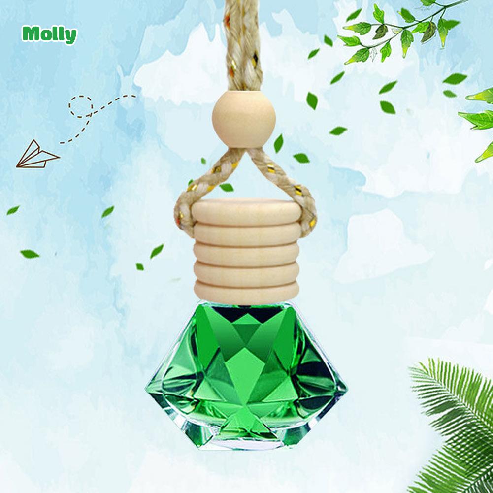 7ml Car Hanging Bottles Perfume Aromatherapy Refillable Air Freshener Diffuser Oil Fragrance Bottle Vehicle Auto Sapper Pendant