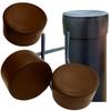 External end cap for profile, cap, roof, Fi38, 20 PCS, BROWN