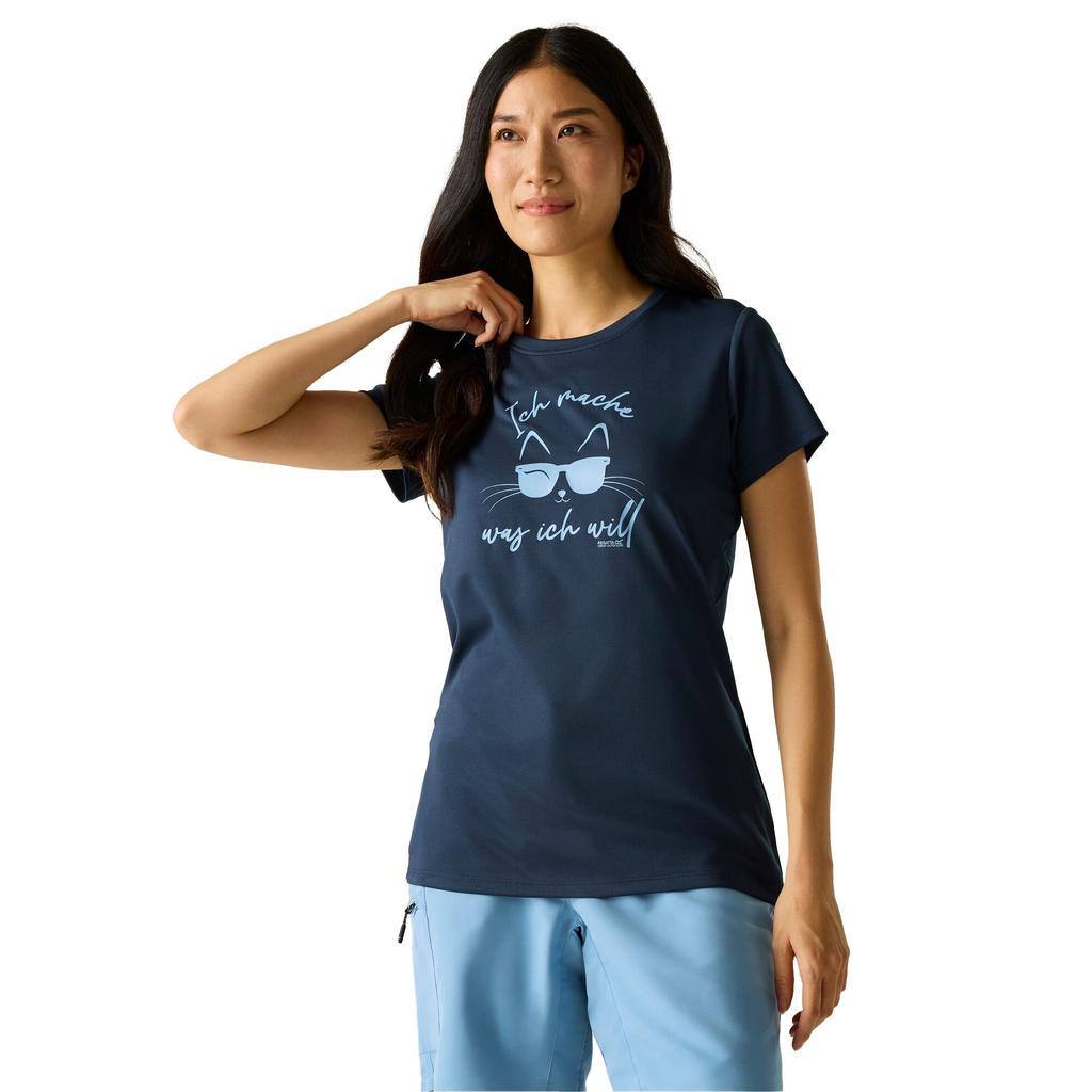 Regatta Womens/Ladies Fingal Slogan Cat T-Shirt