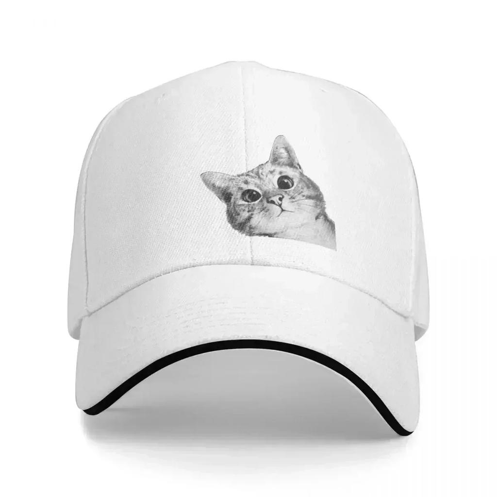Sneaky Cat Funny Baseball Cap Horse Hat Adjustable Rave Caps For Women Unisexs