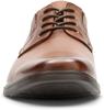 Clarks Tilden Plain Dark Tan Leather Business and Size Cm Men's Lace-Up Shoes, Lightweight, Breathable, Comfortable, 28.0 [Used]