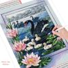 Pittura diamante Animale Uccello Punto croce Diamante Ricamo Cigno Mosaico Strass Immagine Home Art