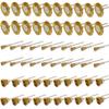 JINTONG Dremel 3 Types of Brass Wire Wire Wheel Polishing Grinding Bristle Polishing Dremel Rotary Tool Accessories Pack of 60 Brushes, Brushes,