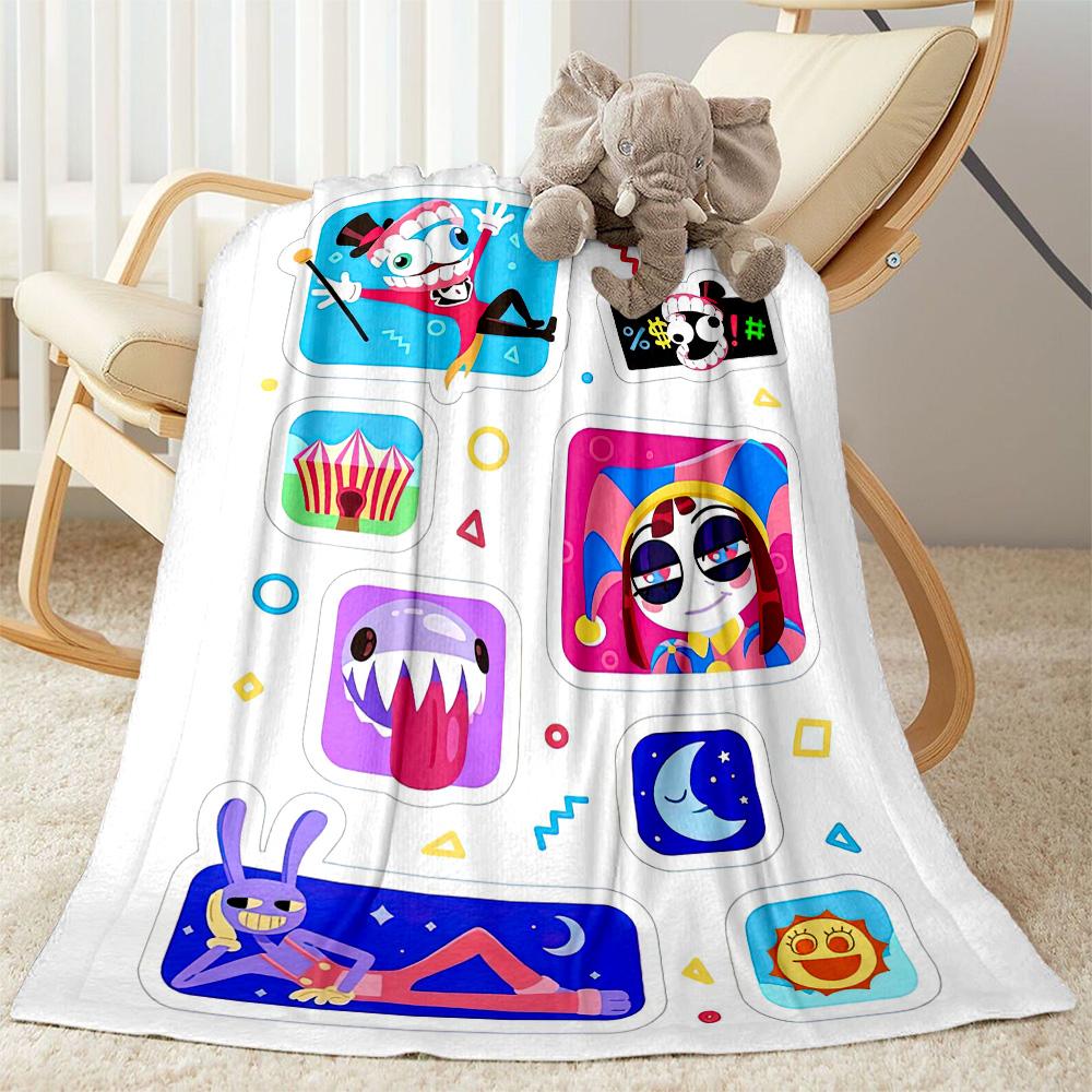 Digital Circus Blanket Ultra-Soft Great for Sofa Couch Bedding for All Seasons Modern Style Unique Gift for Family and Friends Camping